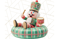 Christmas Characters Snow Tubing PNG Product Image 4