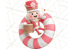 Christmas Characters Snow Tubing PNG Product Image 2