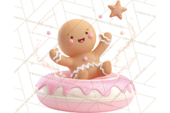 Christmas Characters Snow Tubing PNG Product Image 5