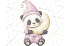 Baby Bedtime Animal Clipart PNG for Nursery Product Image 5