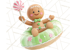 Christmas Characters Snow Tubing PNG Product Image 4