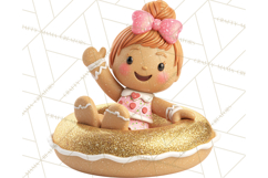 Christmas Characters Snow Tubing PNG Product Image 3