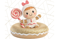 Christmas Characters Snow Tubing PNG Product Image 4