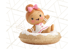 Christmas Characters Snow Tubing PNG Product Image 5