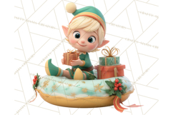 Christmas Characters Snow Tubing PNG Product Image 2