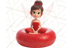 Christmas Characters Snow Tubing PNG Product Image 5
