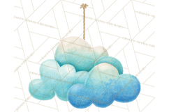 Knitted Nursery Animal Clipart PNG, Cozy Watercolor Baby Fox Product Image 2