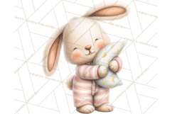 Knitted Nursery Animal Clipart PNG, Cozy Watercolor Baby Fox Product Image 2