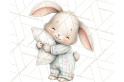 Knitted Nursery Animal Clipart PNG, Cozy Watercolor Baby Fox Product Image 3
