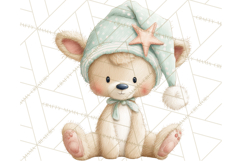Baby Bedtime Animal Clipart PNG for Nursery Product Image 5