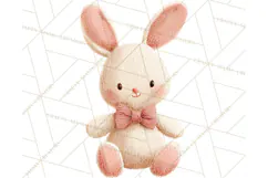 Knitted Nursery Animal Clipart PNG, Cozy Watercolor Baby Fox Product Image 2
