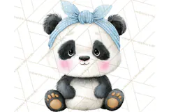 Knitted Nursery Animal Clipart PNG, Cozy Watercolor Baby Fox Product Image 4