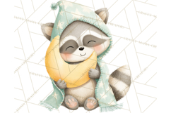 Baby Bedtime Animal Clipart PNG for Nursery Product Image 4