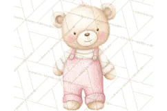 Knitted Nursery Animal Clipart PNG, Cozy Watercolor Baby Fox Product Image 5