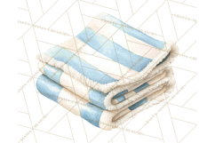 Knitted Nursery Animal Clipart PNG, Cozy Watercolor Baby Fox Product Image 4