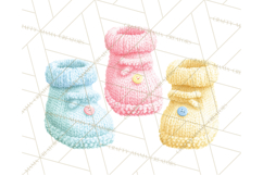 Knitted Nursery Animal Clipart PNG, Cozy Watercolor Baby Fox Product Image 5