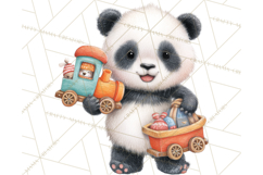 Knitted Nursery Animal Clipart PNG, Cozy Watercolor Baby Fox Product Image 4