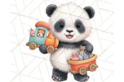 Knitted Nursery Animal Clipart PNG, Cozy Watercolor Baby Fox Product Image 4
