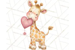 Knitted Nursery Animal Clipart PNG, Cozy Watercolor Baby Fox Product Image 3