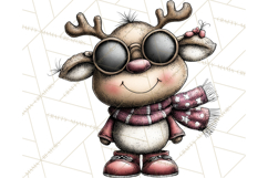 Homespun Christmas Reindeer Roadtrip PNG Clipart Product Image 2