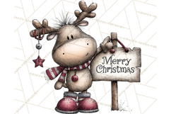 Homespun Christmas Reindeer Roadtrip PNG Clipart Product Image 3