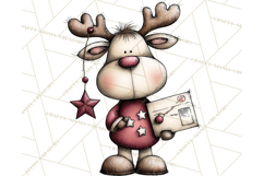 Homespun Christmas Reindeer Roadtrip PNG Clipart Product Image 5