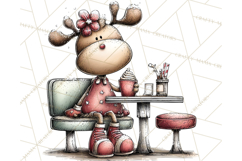 Homespun Christmas Reindeer Roadtrip PNG Clipart Product Image 2