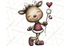 Homespun Christmas Reindeer Roadtrip PNG Clipart Product Image 3