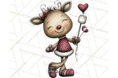 Homespun Christmas Reindeer Roadtrip PNG Clipart Product Image 3