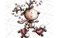 Homespun Christmas Reindeer Roadtrip PNG Clipart Product Image 2