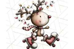 Homespun Christmas Reindeer Roadtrip PNG Clipart Product Image 2