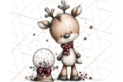Homespun Christmas Reindeer Roadtrip PNG Clipart Product Image 3