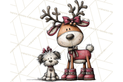 Homespun Christmas Reindeer Roadtrip PNG Clipart Product Image 4