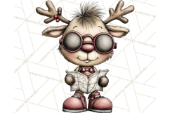 Homespun Christmas Reindeer Roadtrip PNG Clipart Product Image 3