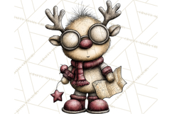 Homespun Christmas Reindeer Roadtrip PNG Clipart Product Image 4