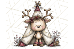 Homespun Christmas Reindeer Roadtrip PNG Clipart Product Image 5