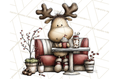 Homespun Christmas Reindeer Roadtrip PNG Clipart Product Image 2