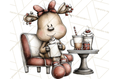 Homespun Christmas Reindeer Roadtrip PNG Clipart Product Image 3