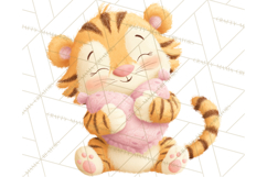 Baby Bedtime Animal Clipart PNG for Nursery Product Image 5