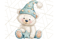 Baby Bedtime Animal Clipart PNG for Nursery Product Image 3