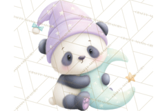Baby Bedtime Animal Clipart PNG for Nursery Product Image 4