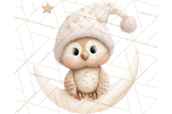 Baby Bedtime Animal Clipart PNG for Nursery Product Image 2