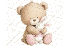 Baby Bedtime Animal Clipart PNG for Nursery Product Image 3