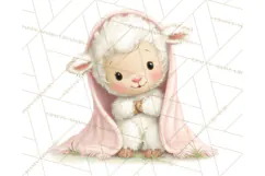 Baby Bedtime Animal Clipart PNG for Nursery Product Image 5