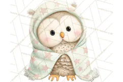 Baby Bedtime Animal Clipart PNG for Nursery Product Image 4