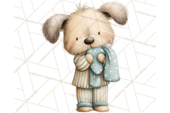 Baby Bedtime Animal Clipart PNG for Nursery Product Image 3