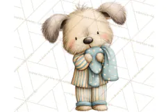 Baby Bedtime Animal Clipart PNG for Nursery Product Image 3