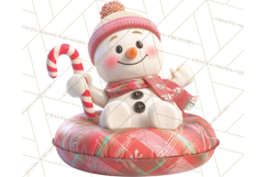 Christmas Characters Snow Tubing PNG Product Image 2