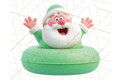 Christmas Characters Snow Tubing PNG Product Image 5
