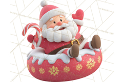 Christmas Characters Snow Tubing PNG Product Image 5